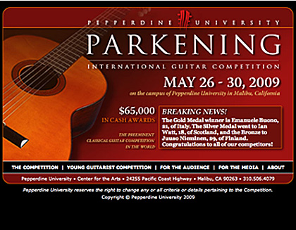 Parkening International Guitar Competition